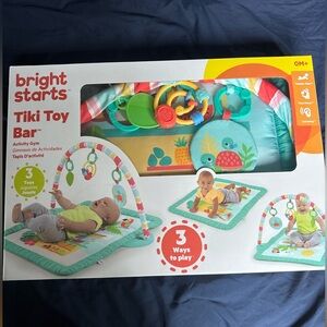 Bright Starts Tiki Toy Bar Activity Gym - Vibrant Play Mat